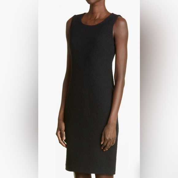 ST. JOHN CAVIAR Knit Classic Dress Wool Blend - Picture 1 of 10
